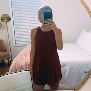 Maroon tank dress!